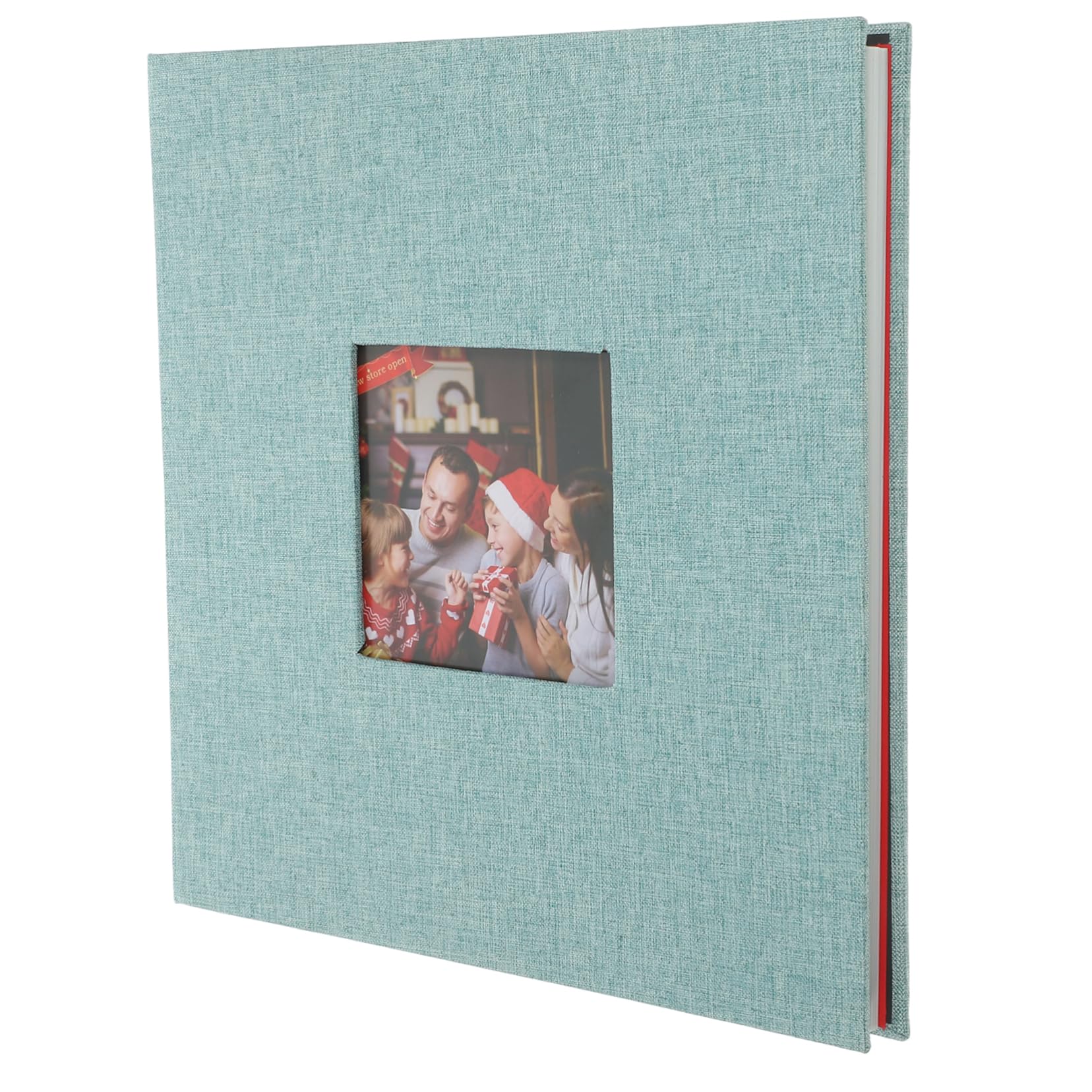 Alipis Álbum de Fotos de Lino Ventana Álbum de Fotos Adhesivo para Boda de Recuerdos Páginas Autoadhesivas para Scrapbooking