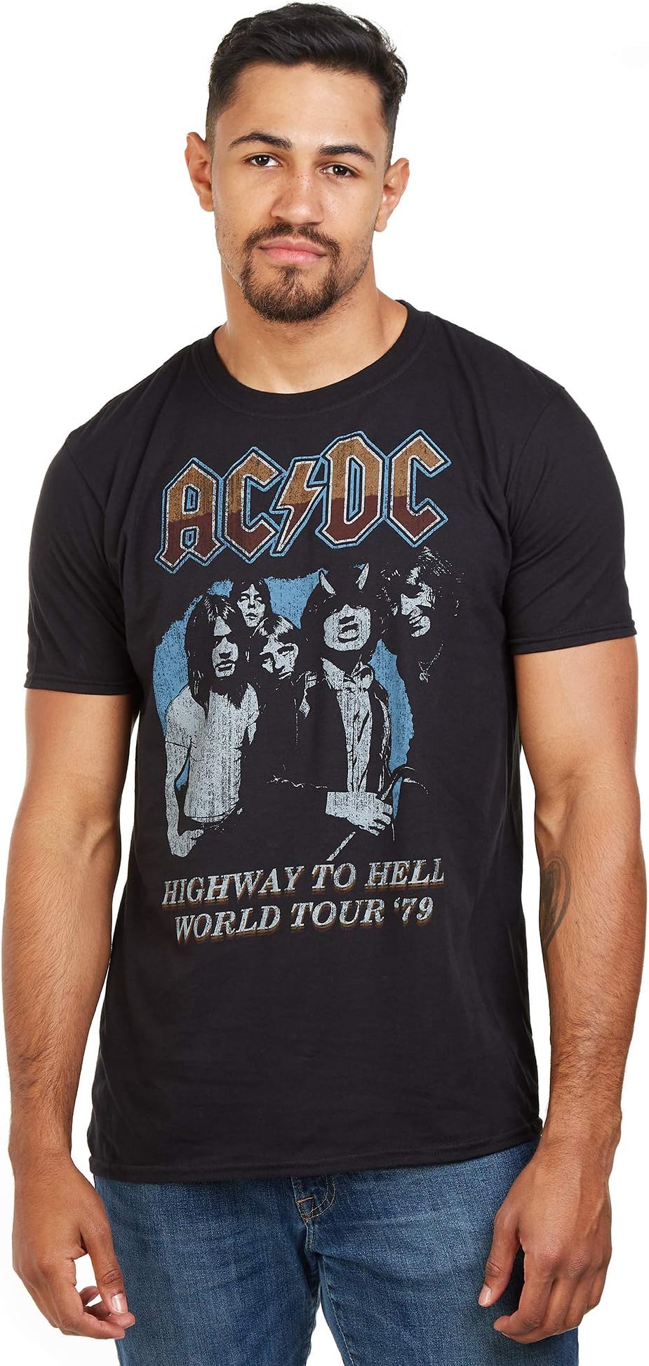 AC/DCMen's Acdc - Highway World Tour 79' T - Shirt (pack of 1)