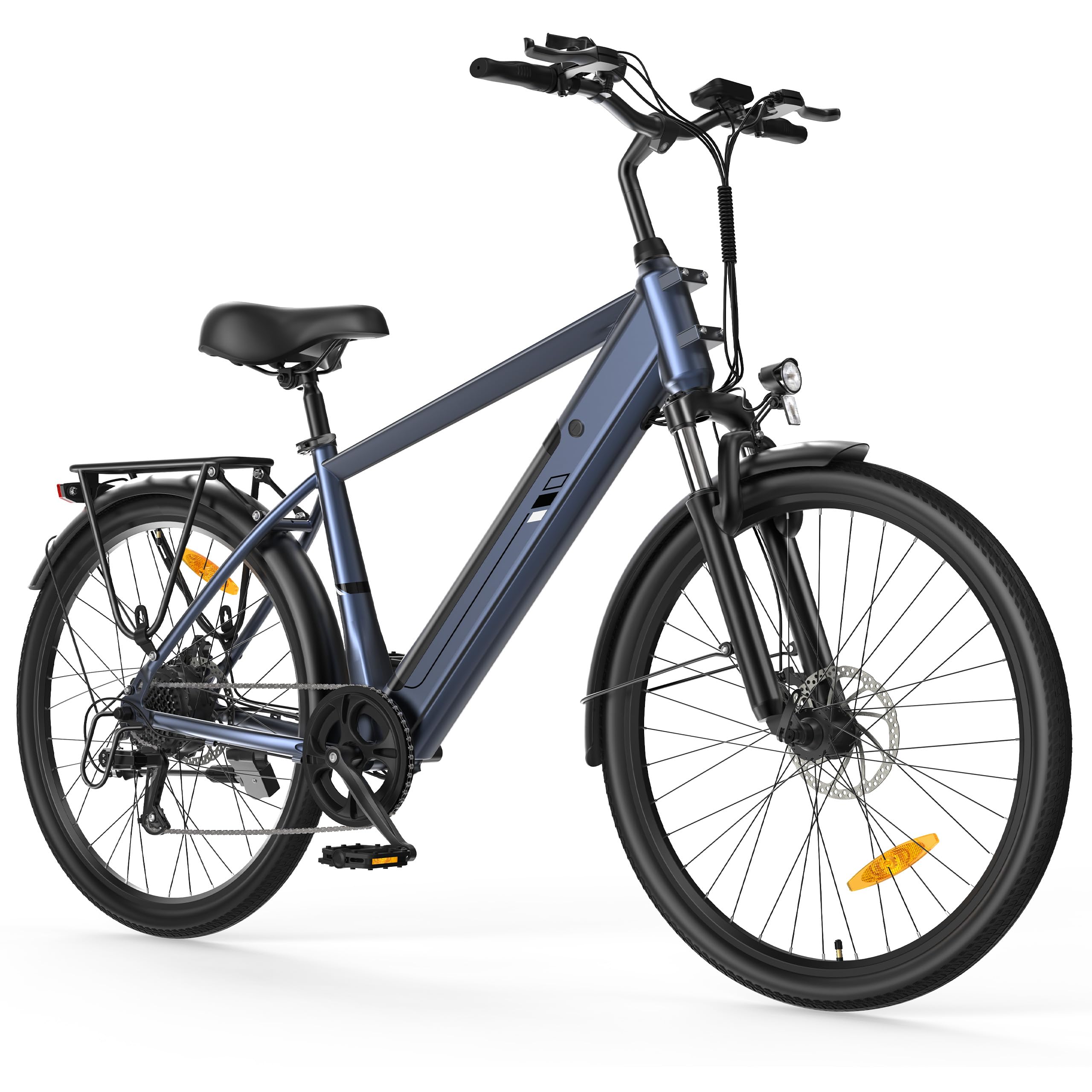Touroll Bicicletta elettrica J2, pneumatici da 26'', batteria da 15,6 Ah, motore da 250 W e 45 Nm, autonomia di 100 km, ideale per i pendolari in città