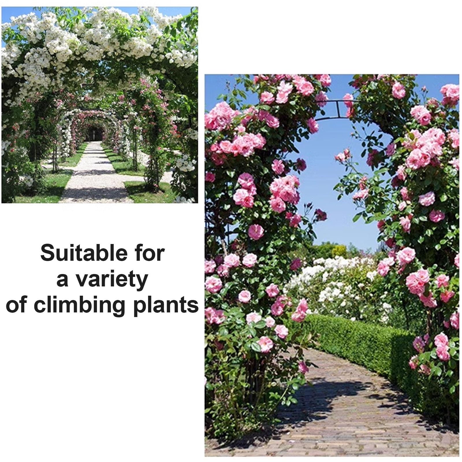 Arco da Giardino Supporto per Piante Facile da Montare, Tre Stili, Acciaio Galvanizzato, Arco da Giardino per Piante Rampicanti e Rose (Color : Planting box, Size : 13mm tube)