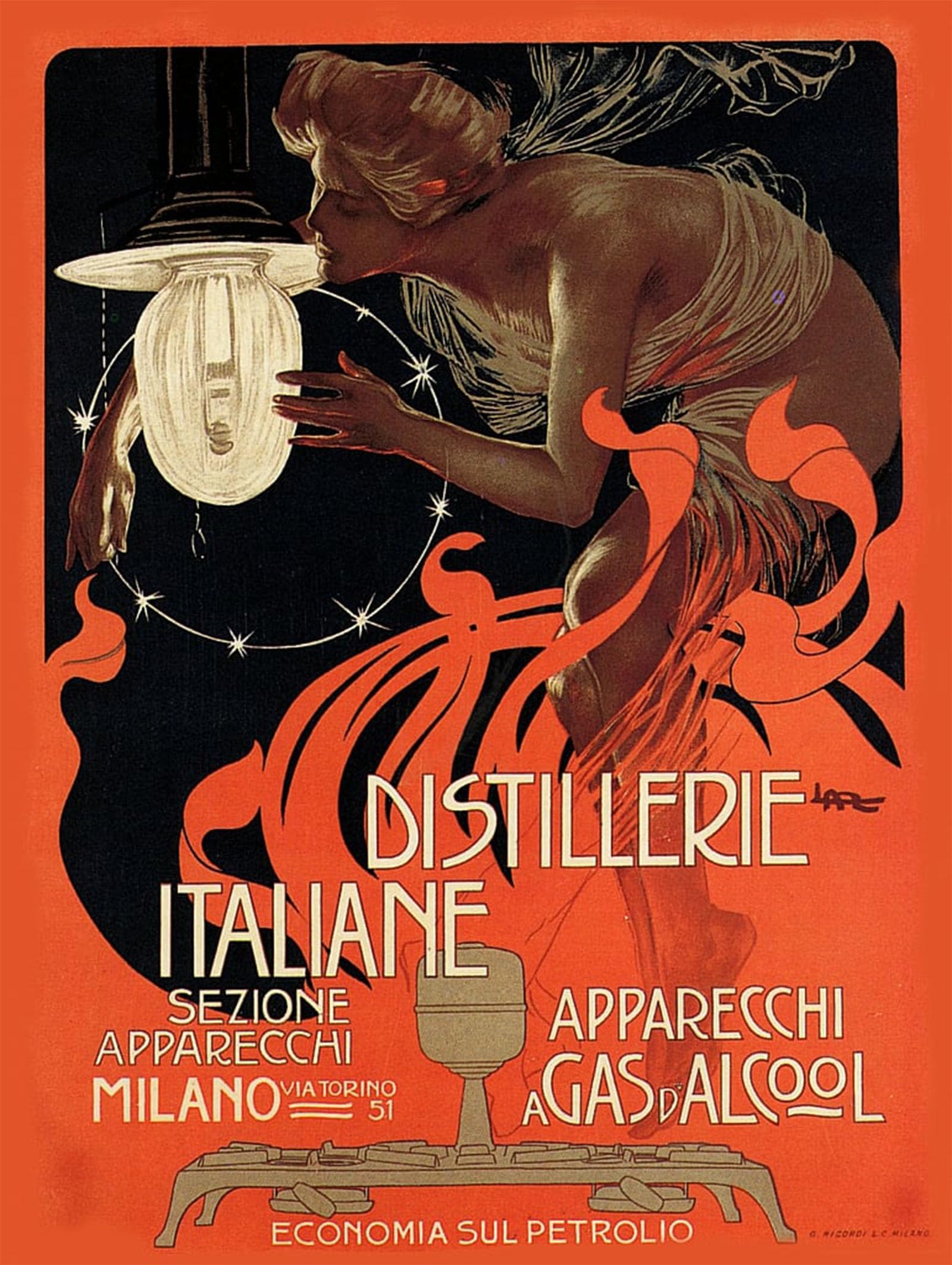 POSTERIIk Famous Animal Posters Vintage Picture Distillerie Italiane by Leopoldo Metlicovitz Modern Wall Decor for Home Decor 60x90cm