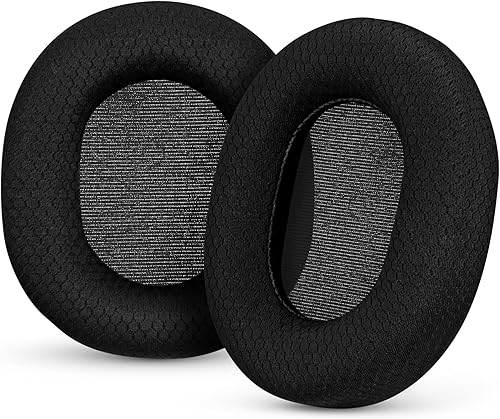 Brainwavz Almohadillas de repuesto para auriculares Steelseries Arctis 1, 3, 5, 7, 9, PRO y Prime, tela suave y transpirable, extra cómoda, duradera