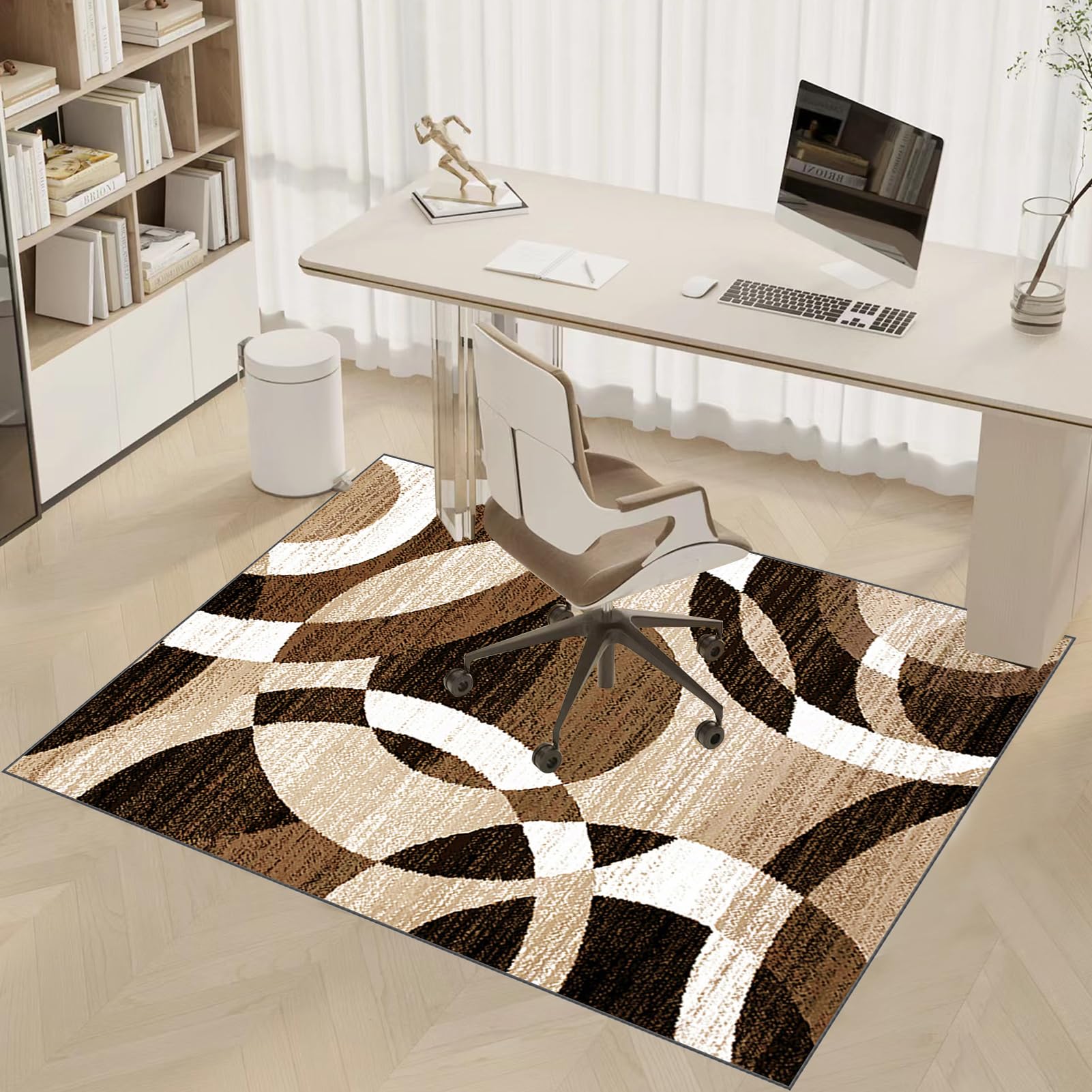 EYKWKB 160 x 180 cm Heavy Duty Office Chair Mat for Hard Floors, Color-4 - Image 3