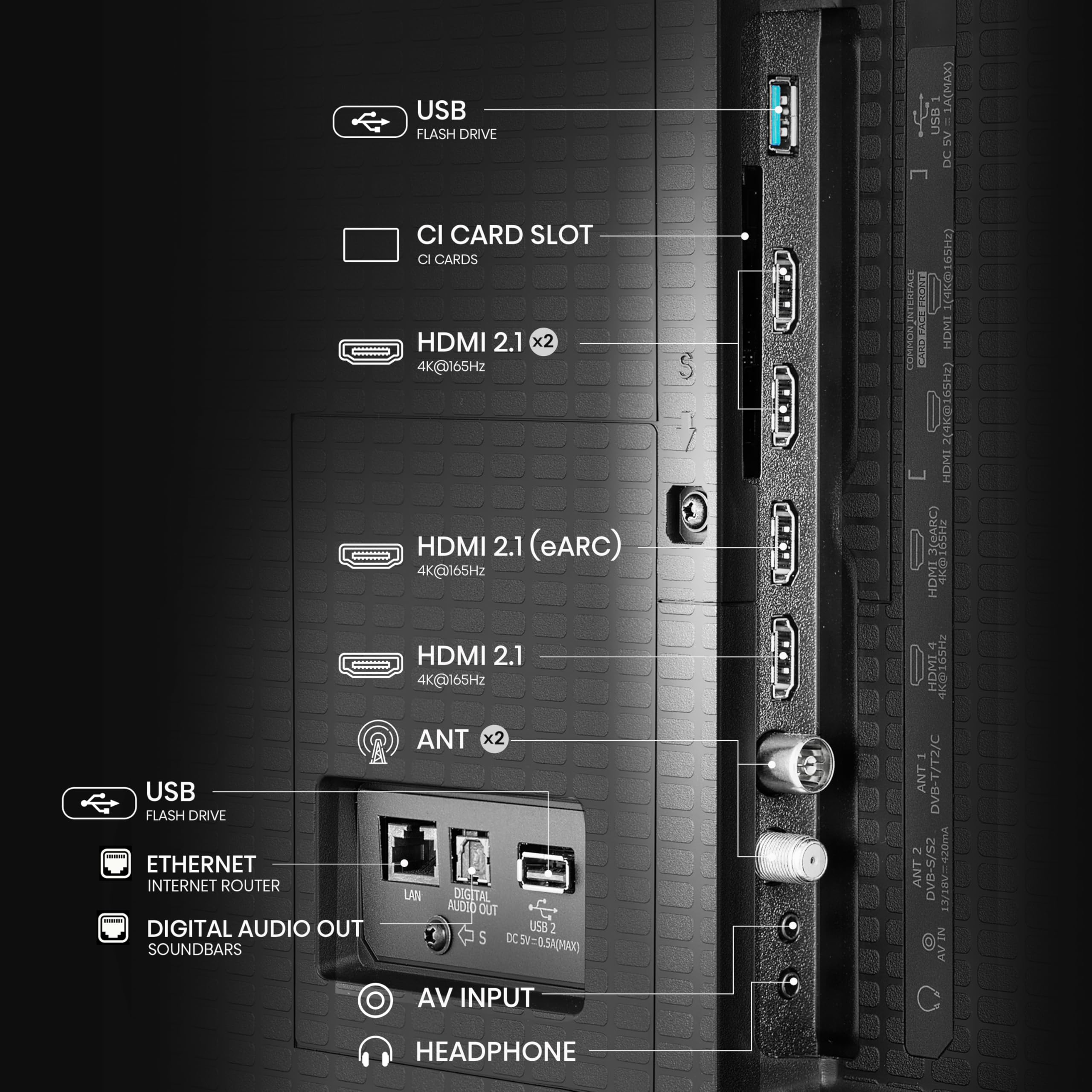Hisense Smart TV MiniLED 85" 4K 85U7Q PRO, Smart TV VIDAA con 1000+APP, Dolby Vision IQ, HDR 10+ Adaptive, 165Hz Game Mode Ultra, Dolby Atmos 2.1.2 con Subwoofer