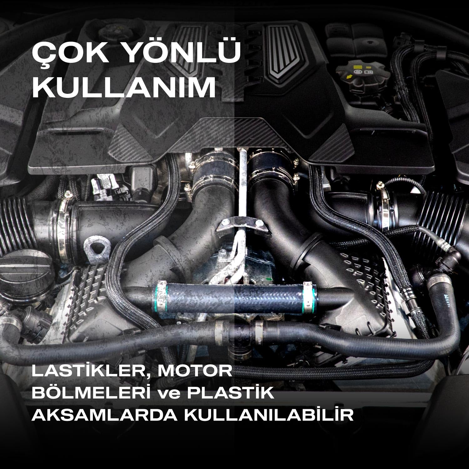 Nasiol DetailerShine Araç Trim ve Lastik Parlatıcı-500 mL-Araç Lastik, Trim, Tampon Bakımı, Detailing, Lastik, Tekerlek Parlatma