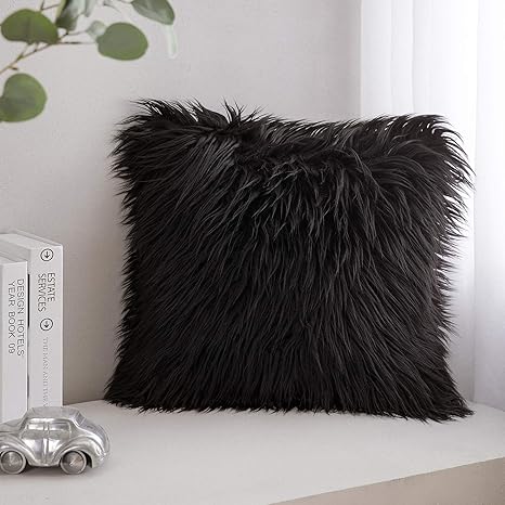 faux fur pillows amazon