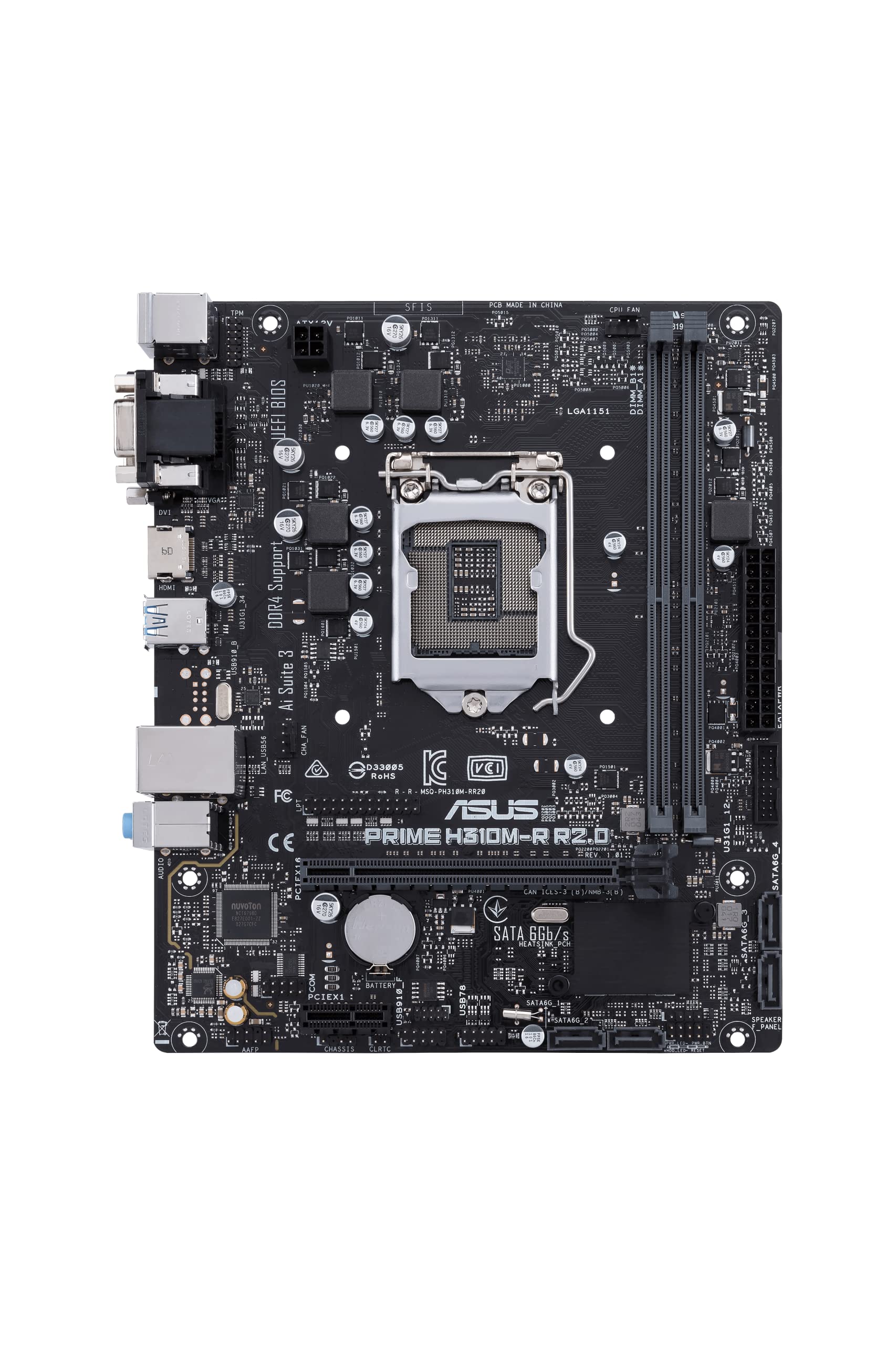 ASUS Prime H310M-R R2.0 LGA1151 : Amazon.it: Informatica