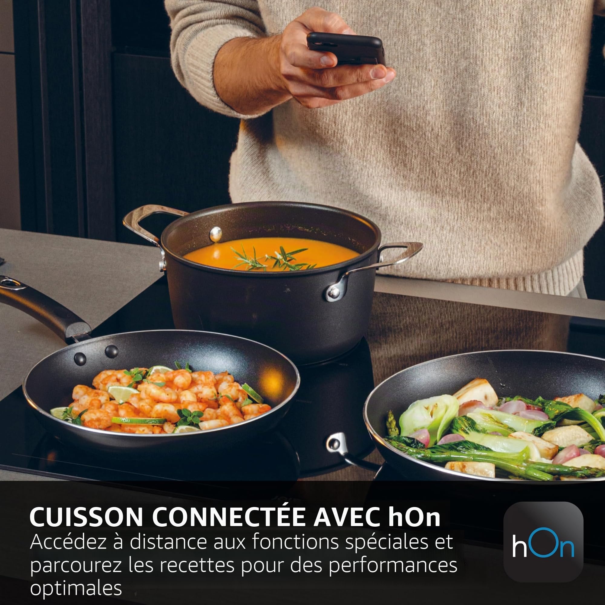 Haier HAISJ64MC, Plaque à induction, Black