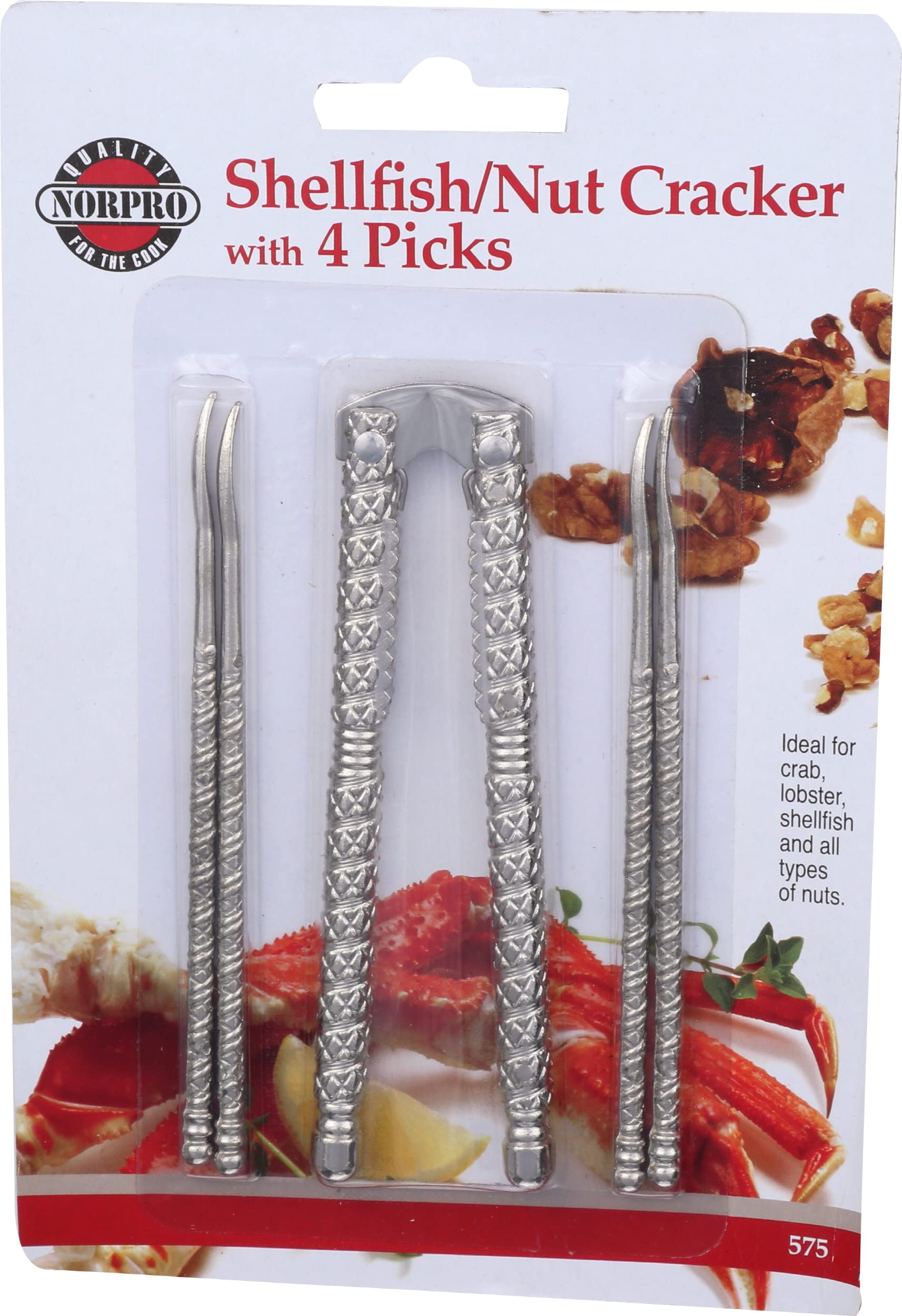Amazon.com: Norpro Shellfish/Nutcracker with 4 Picks: Nut Crackers