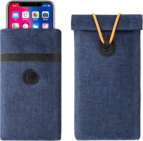 SOVIUPRZ Funda para teléfono con bolsa Faraday para llavero con tarjetero Faraday con bloqueo de señal GPS RFID NFC WIFI Protector de teléfono