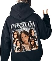 Vista 1 de NAZENTI Personaliza tus propias camisetas Bootleg Rap, personaliza tu texto vintage camiseta, camisetas gráficas personalizadas, regalo