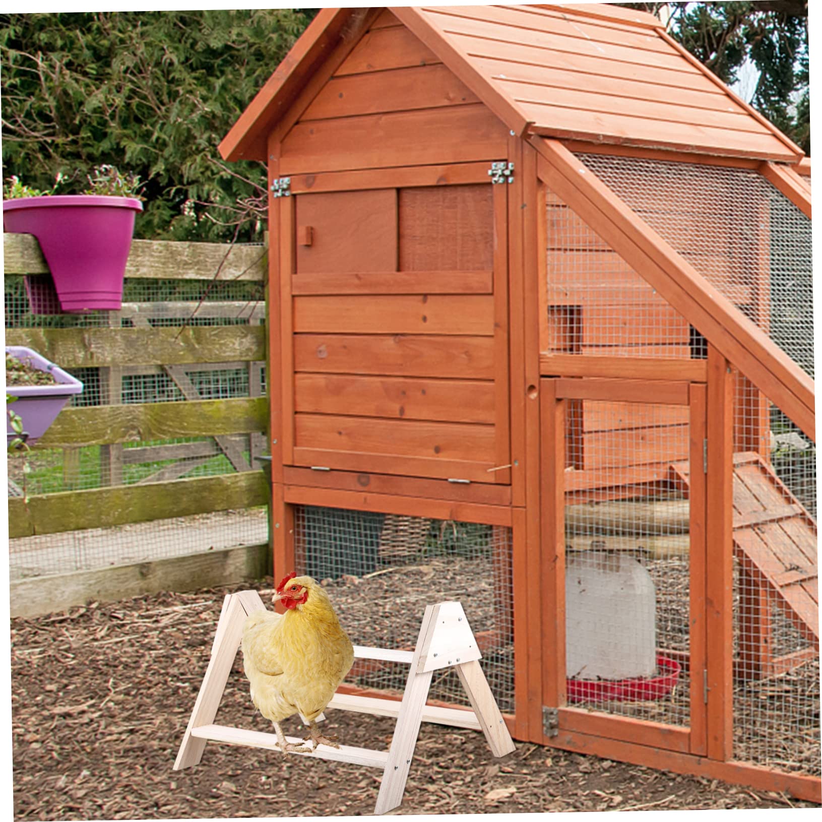 HANABASS Perchero De Madera y Superficie Pulida Diseño Único para Aves Pequeñas Corral Accesorio De Enriquecimiento para Jaula y Ejercicio