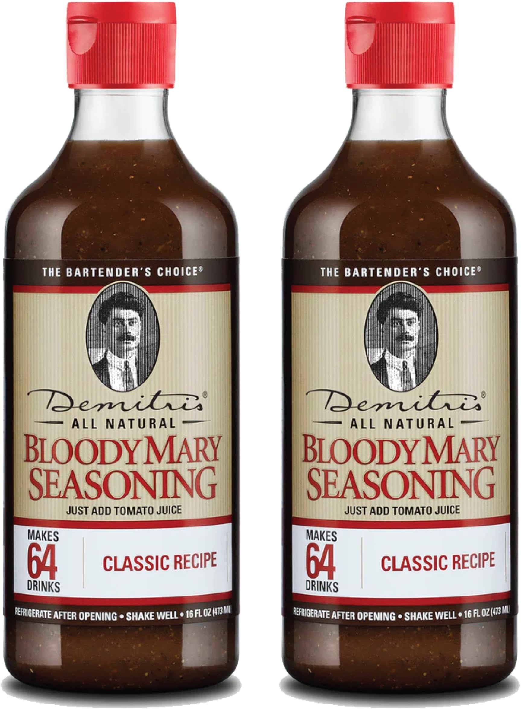 Demitri's Classic Bloody Mary Seasoning Mix, 16 0z Bottles