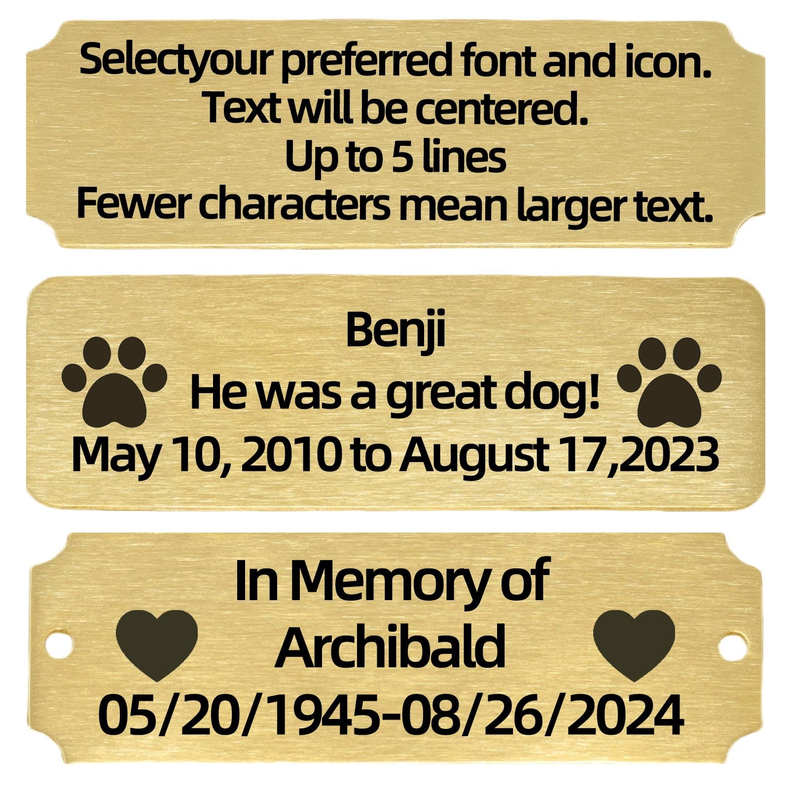 Metal House Numbers Sign,Mailbox Numbers House Address Plaques,Indoor/Outdoor Use,Doorplate,Laser Engraving Personalized Address Signs for House,Apartment,Mailbox,Classroom, Office,Hotel,Garden (Brass, Small)