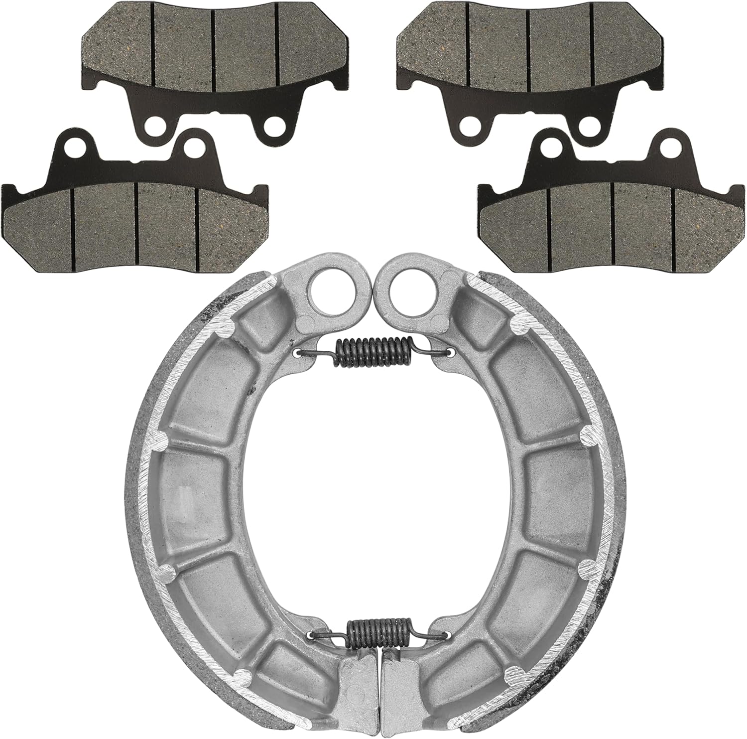 Caltric Front Brake Pads & Rear Brake Shoes Compatible with Honda Cb650Sc Nighthawk 650 1983-1985