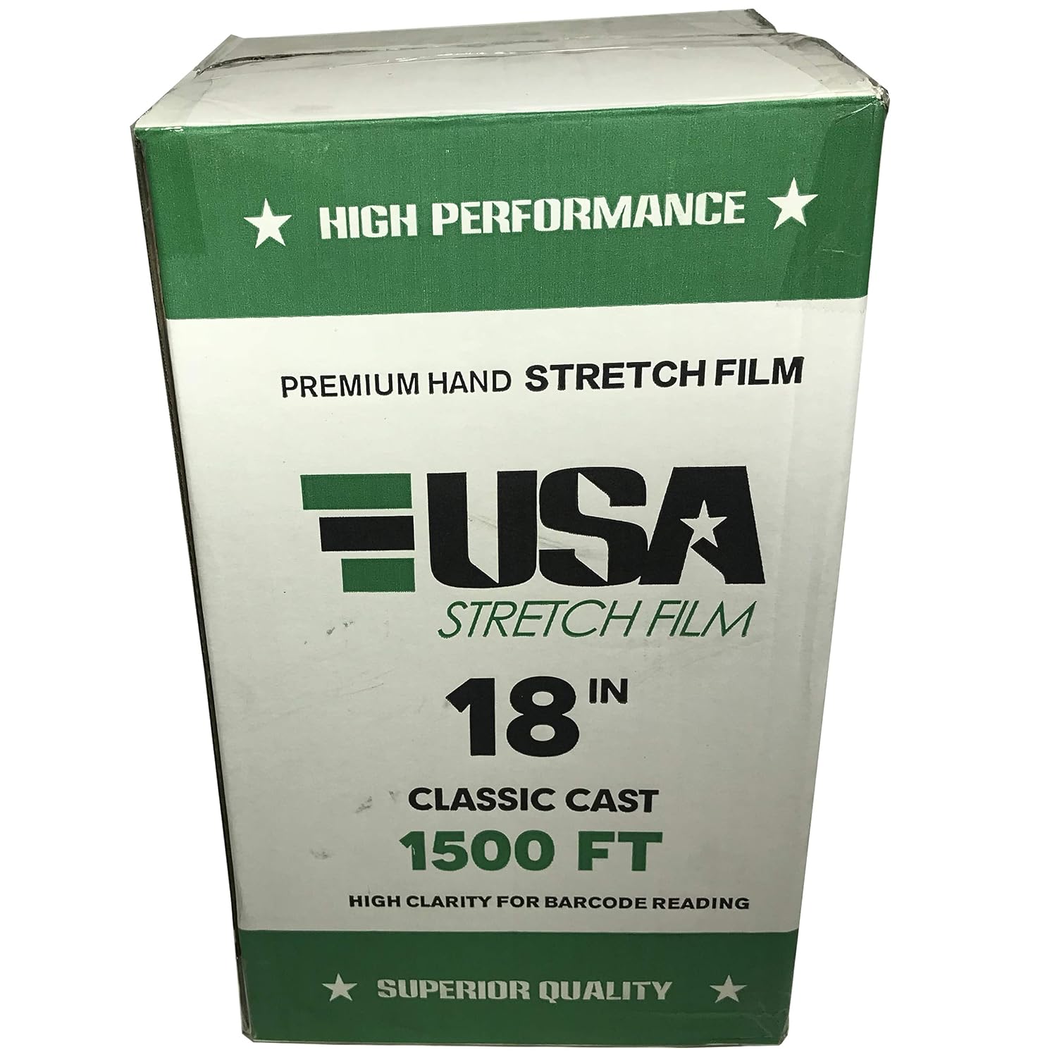 BM PAPER Universal 4 Pack Stretch Wrap18 Inches X 1500 Tough Pallet Shrink Wrap, 80 Gauge Industrial Strength Plastic Film, Commercial Grade Strength Film, Moving & Stretch Packing : Office Products