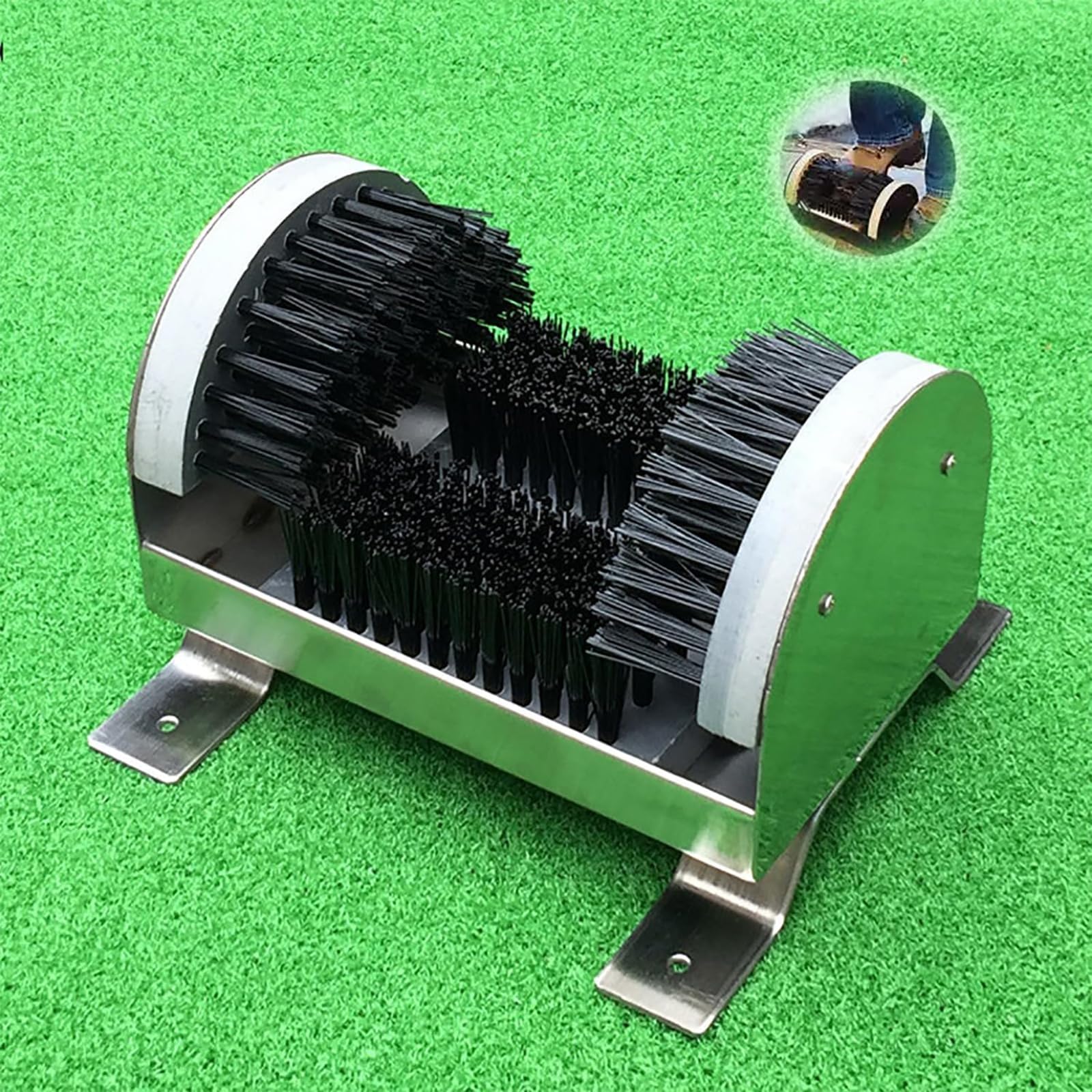 Raspador De Botas para Exteriores, Cepillo De Limpieza De Zapatos De Cerdas Rígidas, Resistente, Elimina El Polvo Y La Nieve De Las Suelas, para Canchas, Jardines, Interiores Y Exteriores