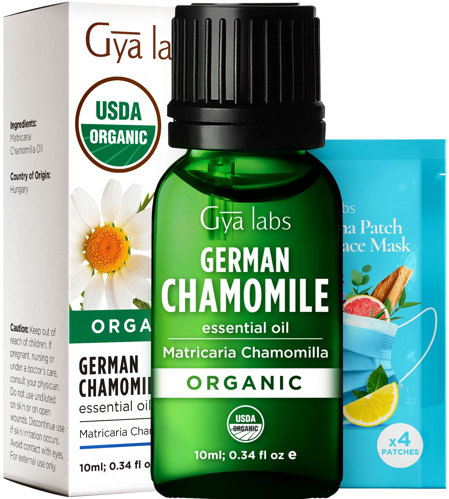 Gya Labs Organic German Chamomile Essential Oil