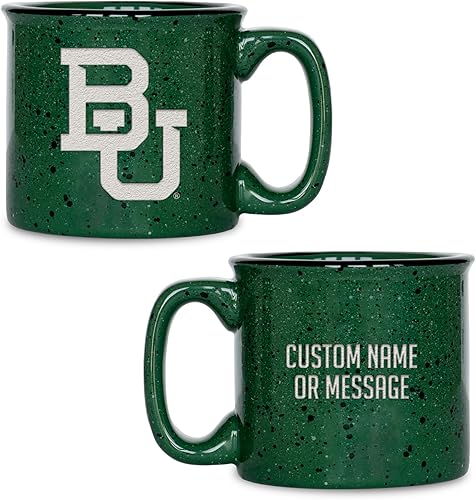 Miniatura 227 de Rico Industries NCAA Utah Utes - Taza de café personalizada de 12 onzas con logotipo grabado con láser profundo, taza de cerámica para acampar con