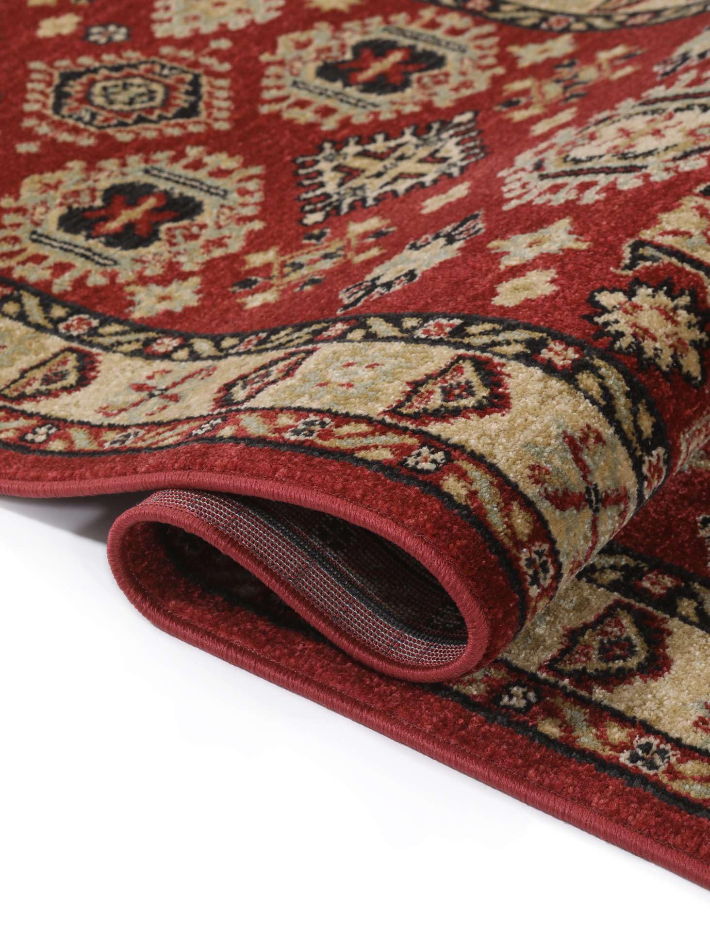 RugVista Shirvan Kazak, Tappeto, Orientali, 200 x cm, Quadrata, Pelo medio, Soggiorno, Sala da pranzo, Camera letto, Lavabile solo a secco, oeko_tex_100, Rosso/Beige