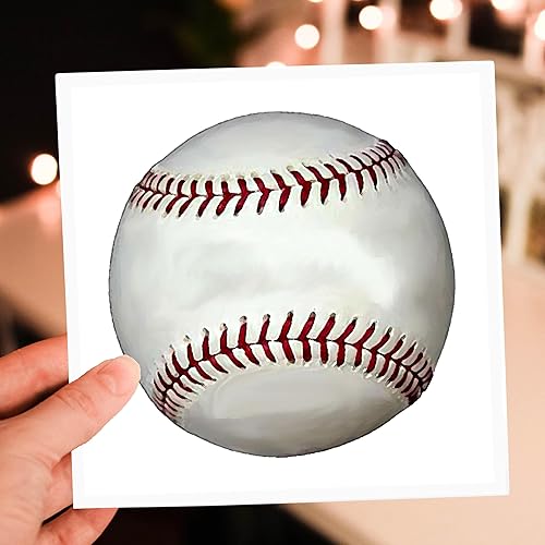 Miniatura 7 de 3dRose Béisbol - Tarjetas de felicitación, 6 x 6 pulgadas, juego de 12 (gc_1306_2)