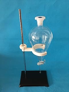 1000ml Glass Separatory Funnel Set, 1000ml with Glass Stopcock and Plastics Ringstand