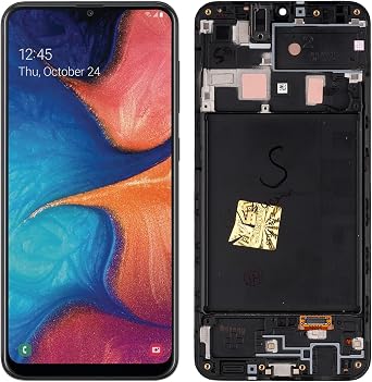 OLED Display Replacement Compatible with Samsung Galaxy A20Black with Frame Touch Screen Digitizer Assembly with Repair Tools