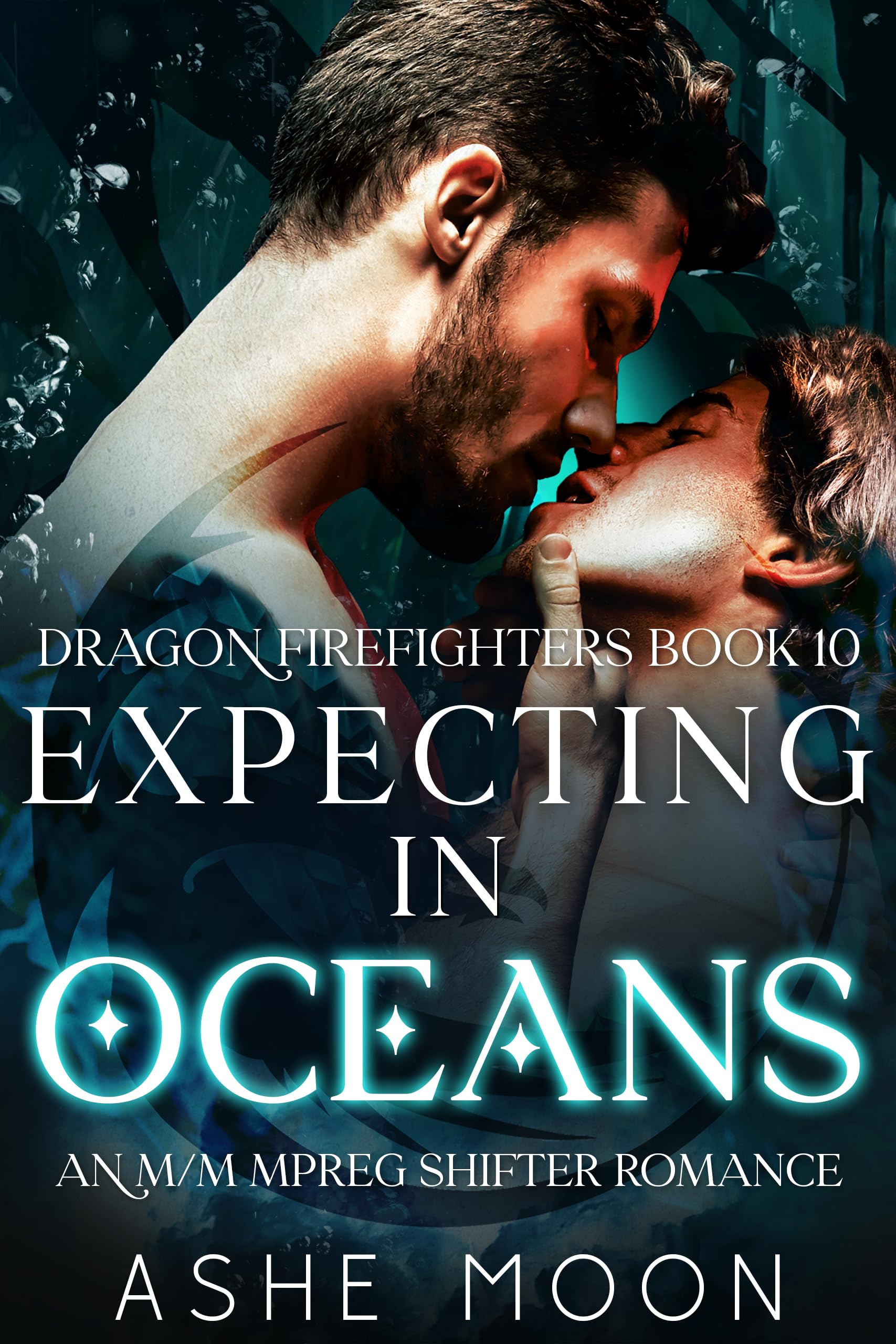 Expecting in Oceans: An MM Mpreg Dragon Shifter Romance (Dragon Firefighters Book 10)