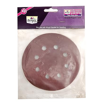 Berger Sanding Disc Round Sand Paper Grade 320 (Pack of 2)