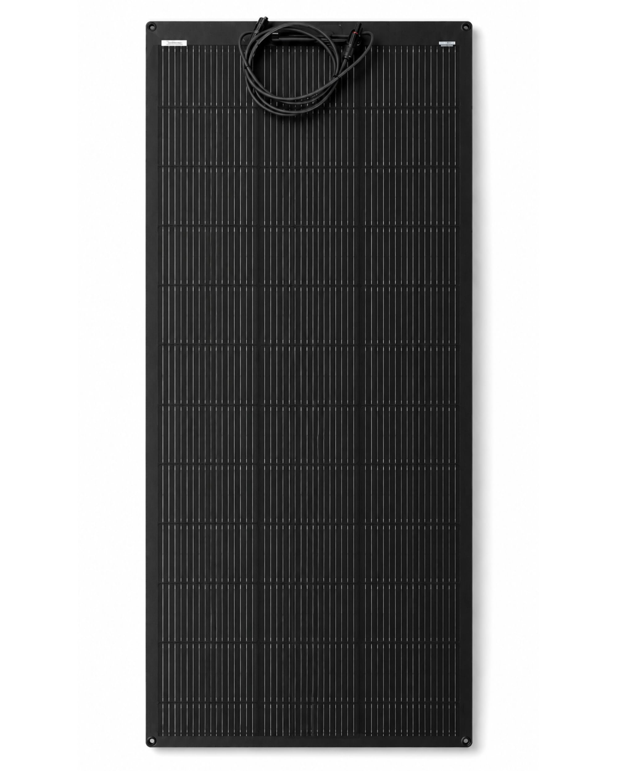 SOLARTRONICS Pannello solare monocristallino flessibile, 150 W, completamente nero, 1355 × 590 × 3 mm, 4,5 kg, 7,71 A