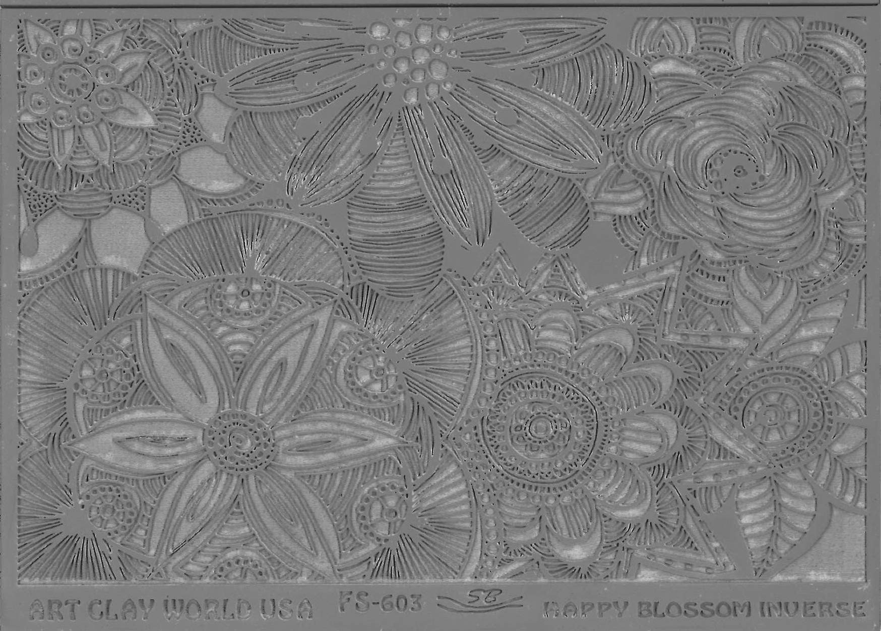 FlexiStamps Texture Sheet Shona Brooks Happy Blossom Inverse Design - 1 pc.