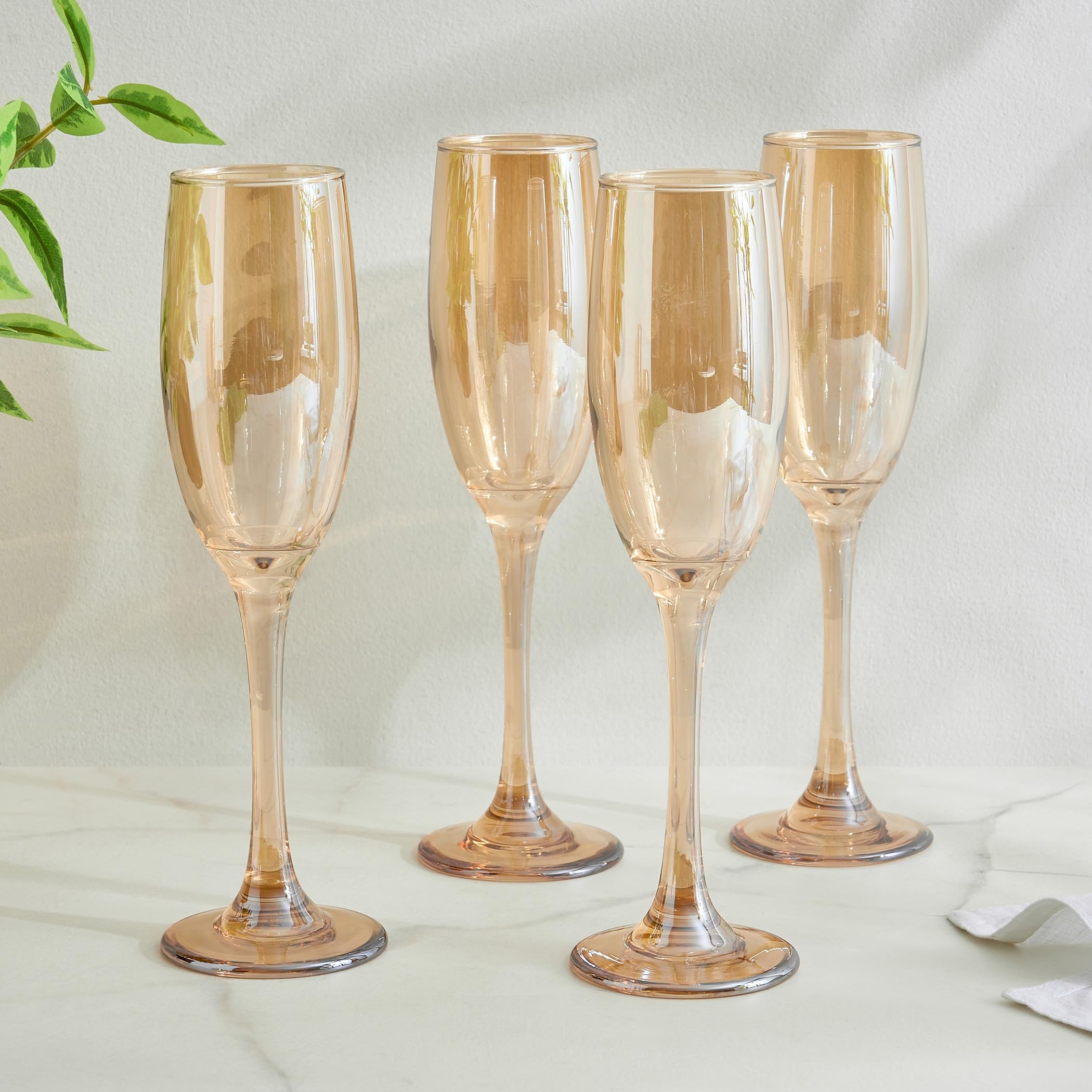 Buy Home Centre Wexford Kin Seong Set of 4 Champagne Glasses