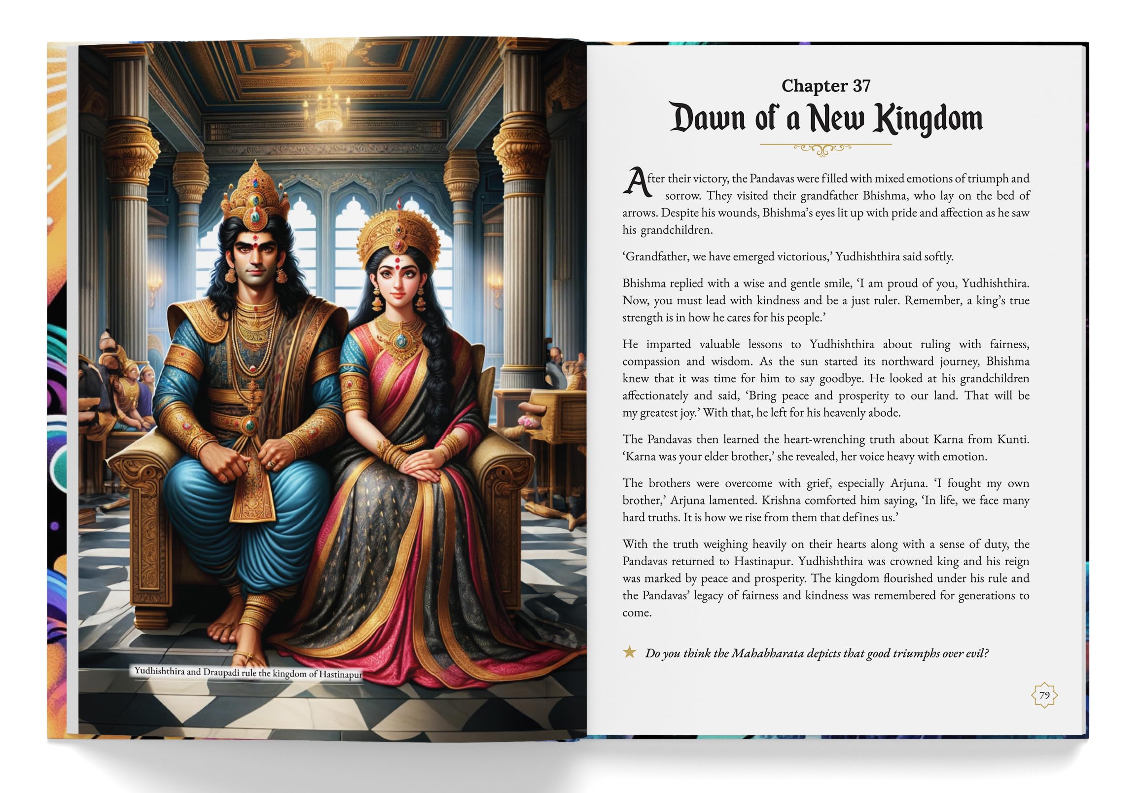 Mahabharata: Stories of Valor and Virtue: Illustrated Indian Mythology Tales for Children - Image 6