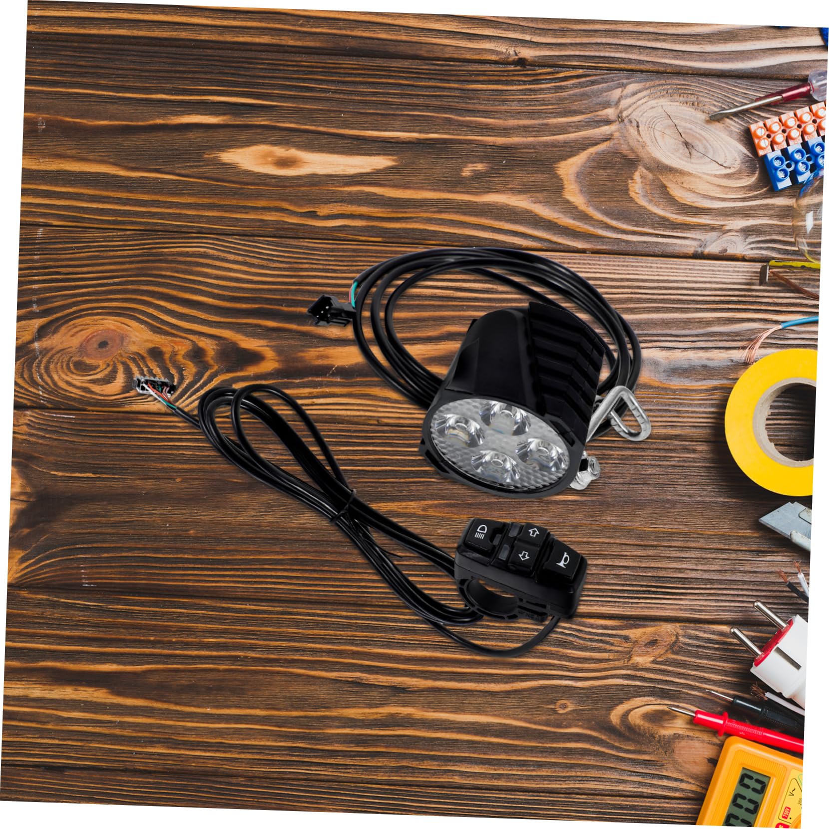 Alipis Kit de Feux Arrière LED pour Vélo Électrique avec Clignotants Bouton de Klaxon Lumières et Arrière Accessoires de Sécurité pour Trottinette Électrique et Vélos