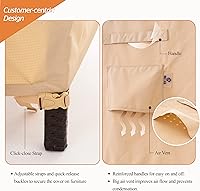 Vista 5 de WJ-X3 Funda Apilable para Silla de Patio, Resistente, Resistente al Viento e Impermeable, Fundas para Sillas de Patio al Aire Libre, 28A x 36P x