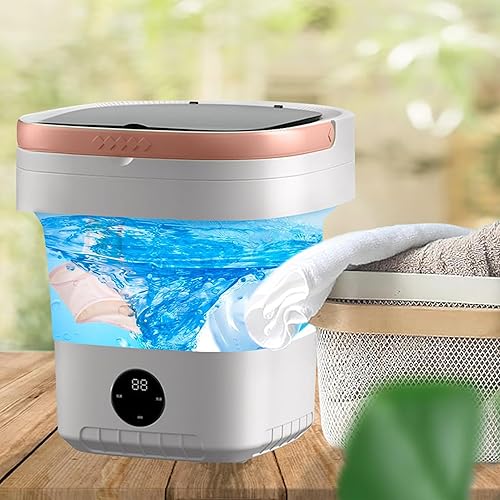 Miniatura 6 de Lavadora portátil de lujo, mini lavadora, lavadora plegable de gran capacidad mejorada de 11 litros, limpieza profunda de ropa interior, ropa de