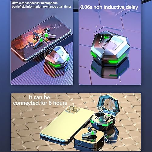 Miniatura 2 de Auriculares inalámbricos Auriculares Bluetooth N35 Auriculares para juegos Radio Competición Baja Latencia Pollo Inear Auriculares Bluetooth