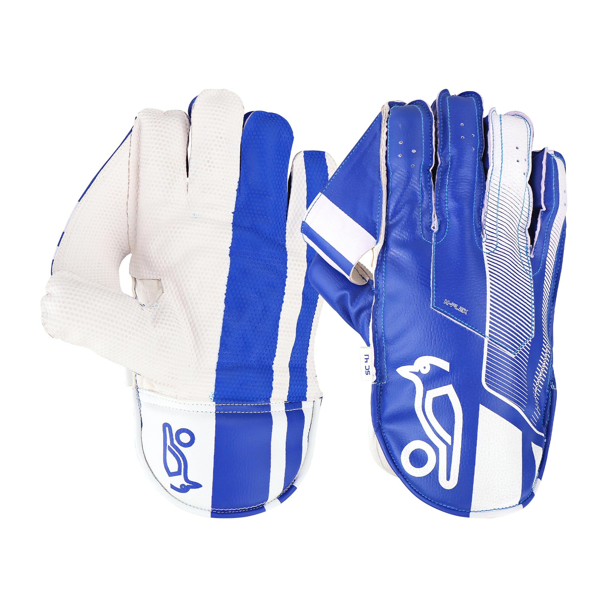 Kookaburra SC 4.1 Wicket Keeping Glove, Size Adult, Blue/White