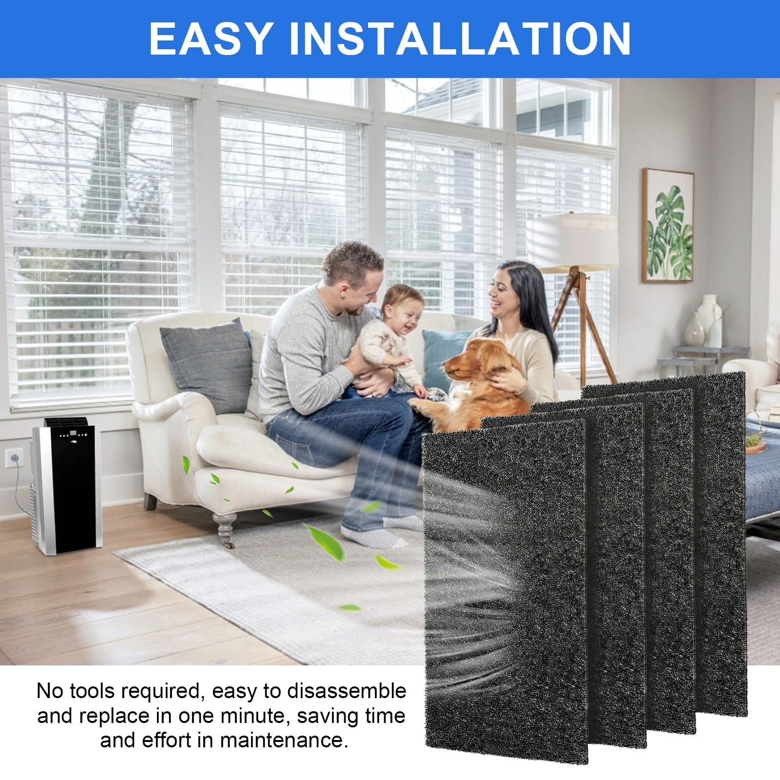 El cartucho de filtro de carbón activado ARC-14S es de repuesto para aires acondicionados portátiles Whynter, compatible con modelos ARC-CF-14S, ARC-14SH, ARC-141BG y ARC-143MX, 2 piezas