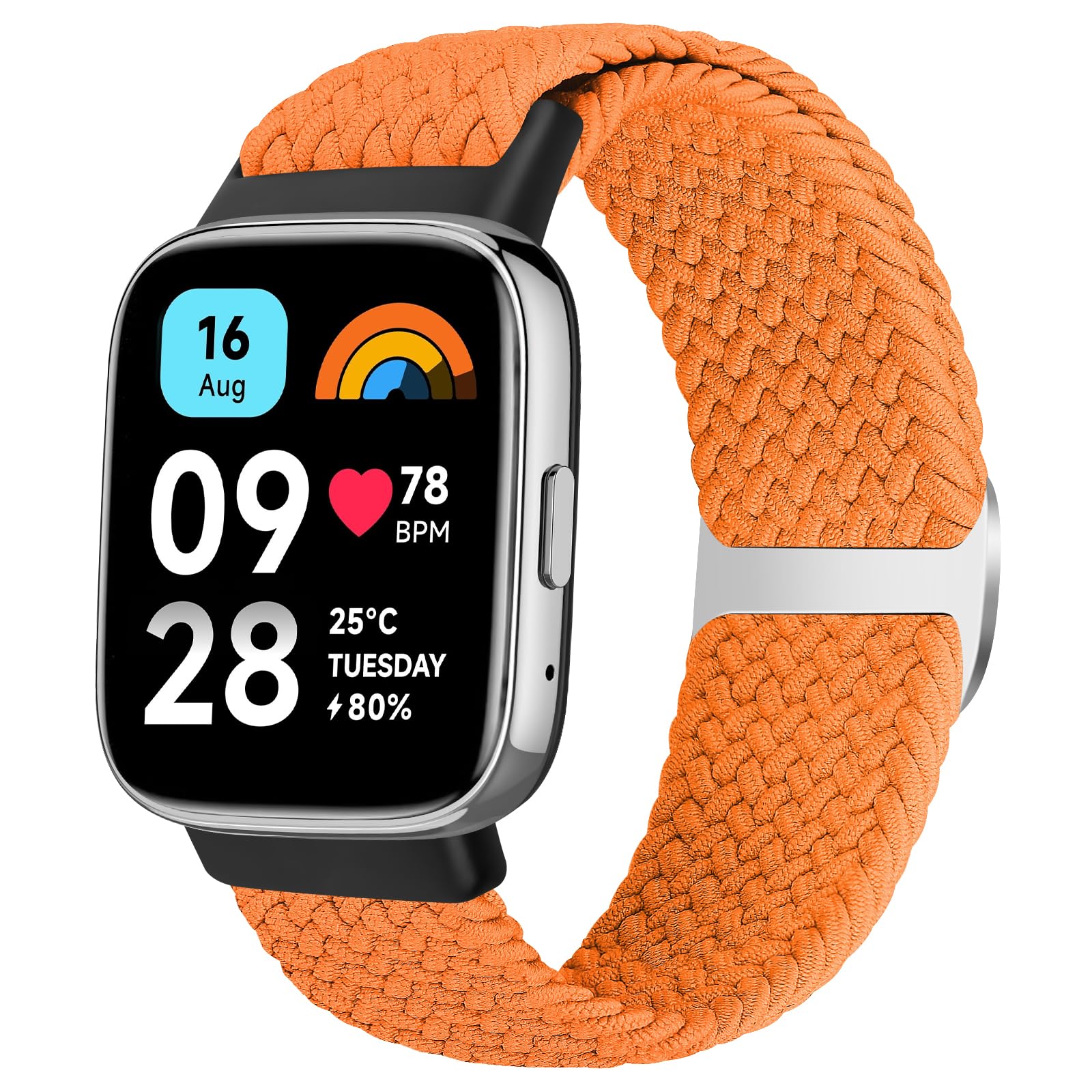 SHIJZWD Intrecciato Cinturino Compatible con Xiaomi Redmi Watch 3 Active per Uomini Donne, Sportiva Bracciale di ricambio Elastica Nylon Cinturino per Xiaomi Redmi Watch 3 Active
