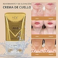 Vista 2 de Ycz AH-8 Crema reafirmante para el cuello con rodillo para el cuidado del cuerpo, hidratante, antienvejecimiento, crema para el cuello con péptidos