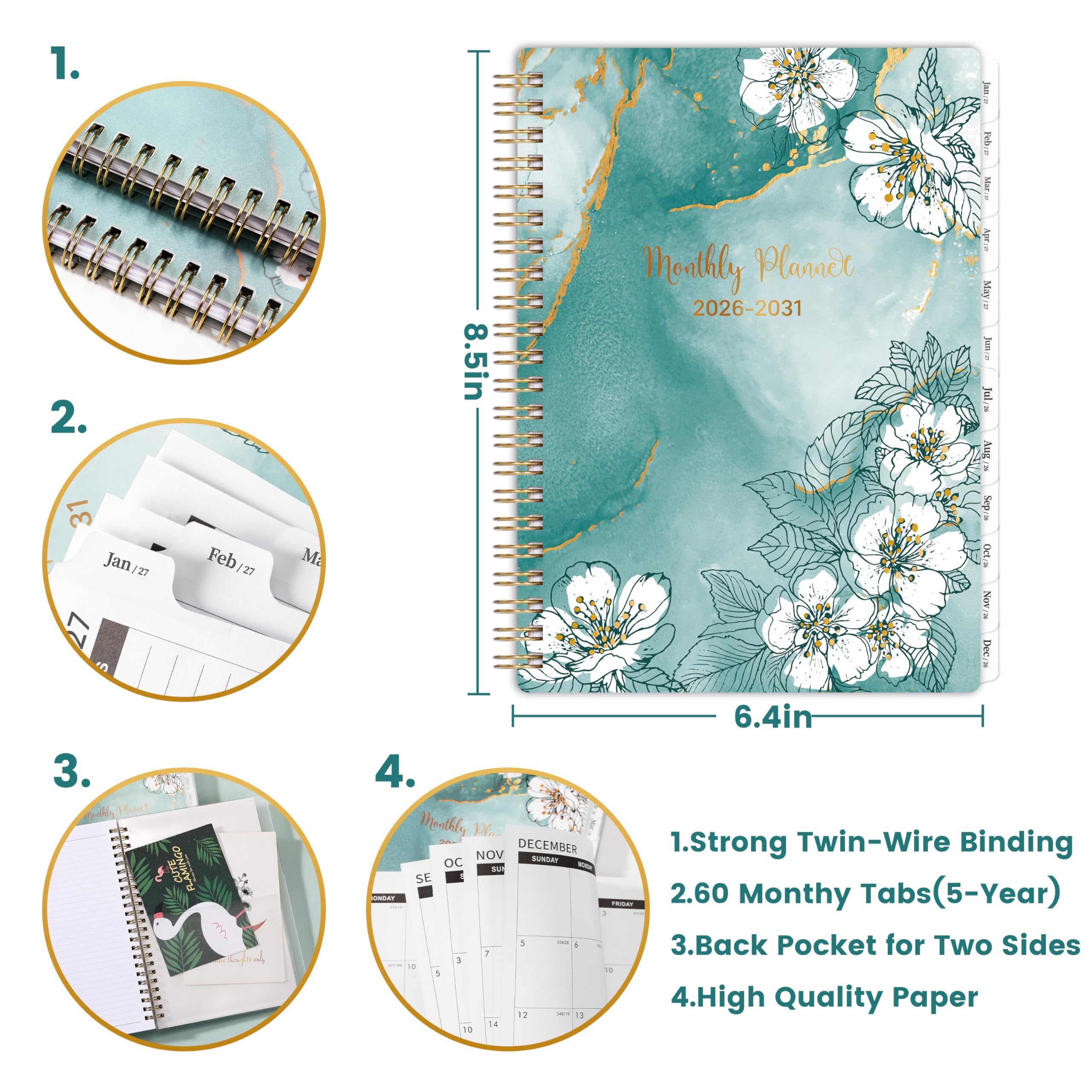 Monatsplaner 2026-2031