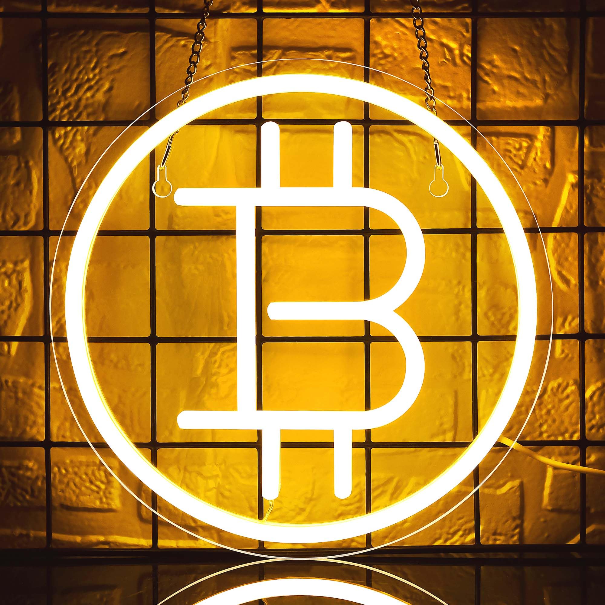 Bitcoin Neon Sign for Wall Decor,Money LED Light,Bitcoin Neon Light for  Store,Bar,Party Wall Decor,Birthday Decor,Bedroom Bitcoin Decor,Size9 *  9inch(JTLD033) - Amazon.com