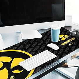 YouTheFan NCAA Iowa Hawkeyes Logo Series Desk Pad
