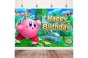 Happy Birthday Backdrop: Your Ultimate Kirby Birthday Bash Essential