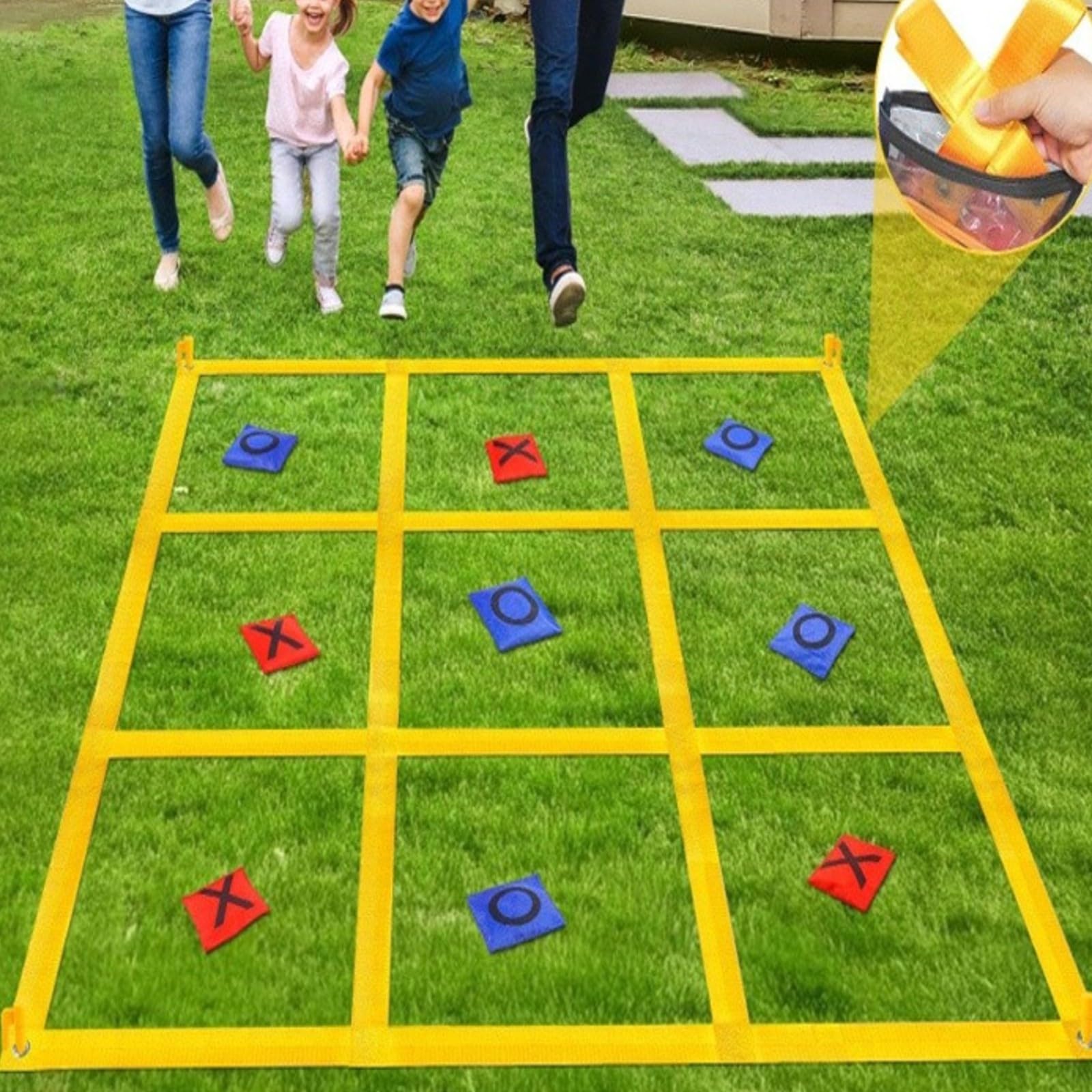 Baoblaze Gioco Del con Sacchetti | Leggero, Pieghevole, Gioco da Lancio con Sacchetti, per Spiaggia, Feste All'aperto, Famiglie, Bambini
