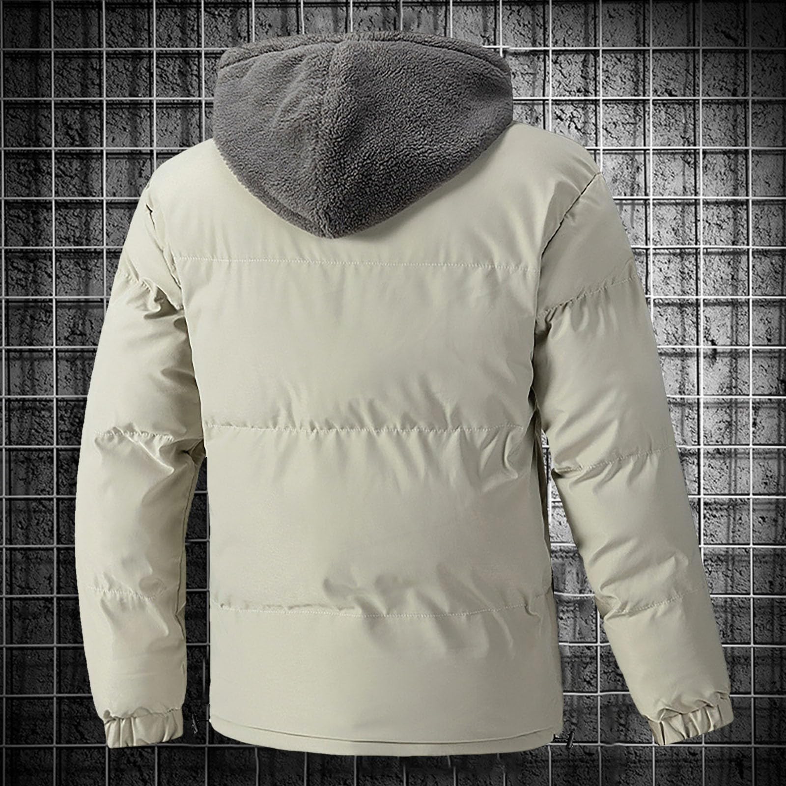 Giubbotto Invernale Uomo, Piumini Uomo Invernali Giacca Con Cappuccio Antivento Invernale Parka Da Lavoro Imbottita Cappotto Da Esterno Trapuntato Giubbotto Da Trekking In Cotone Giacca Softshell Uomo