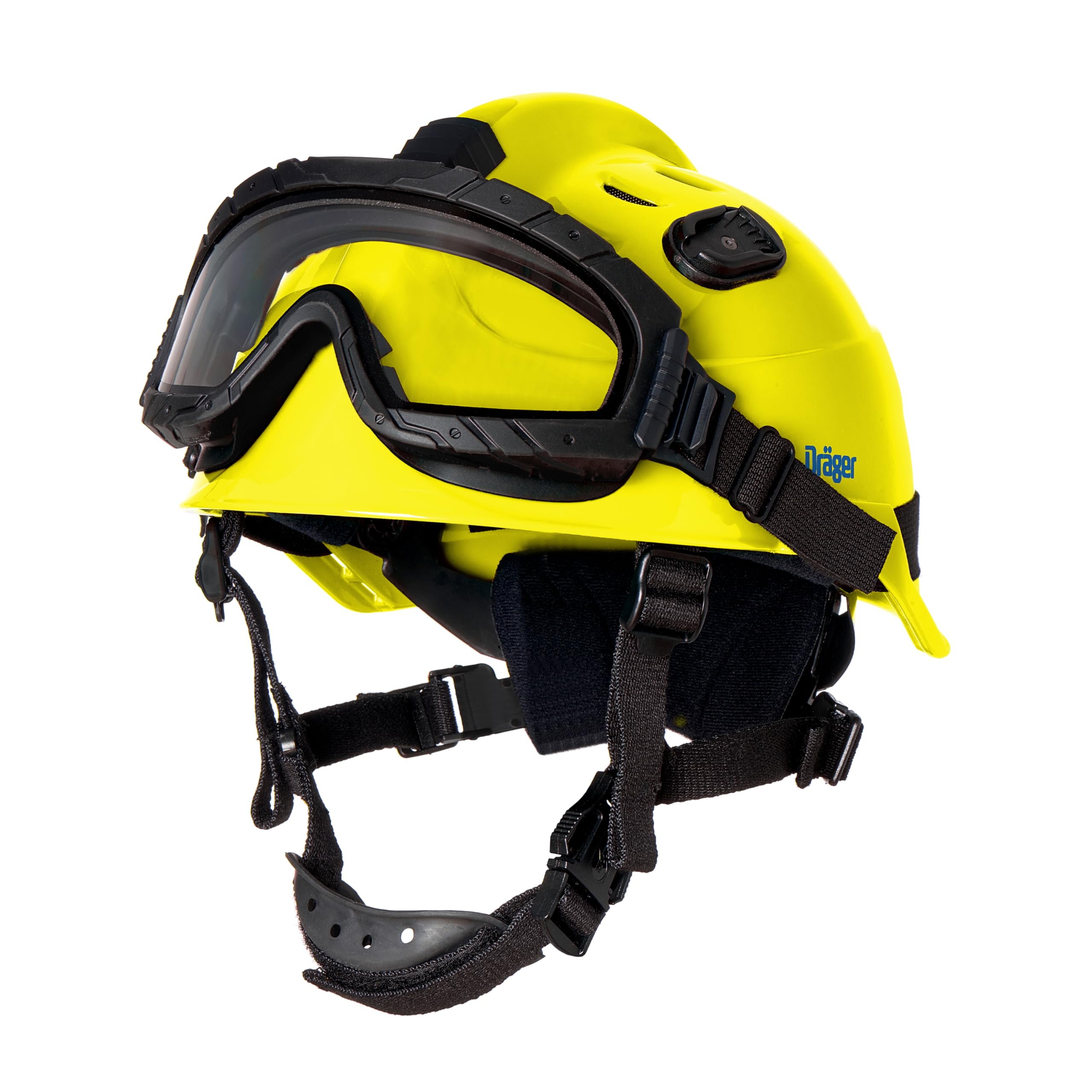 Dräger HPS 3500 Set Casco de Seguridad básico Ajustable con Gafas para Obras, minería, Bomberos y Operaciones de Emergencia.