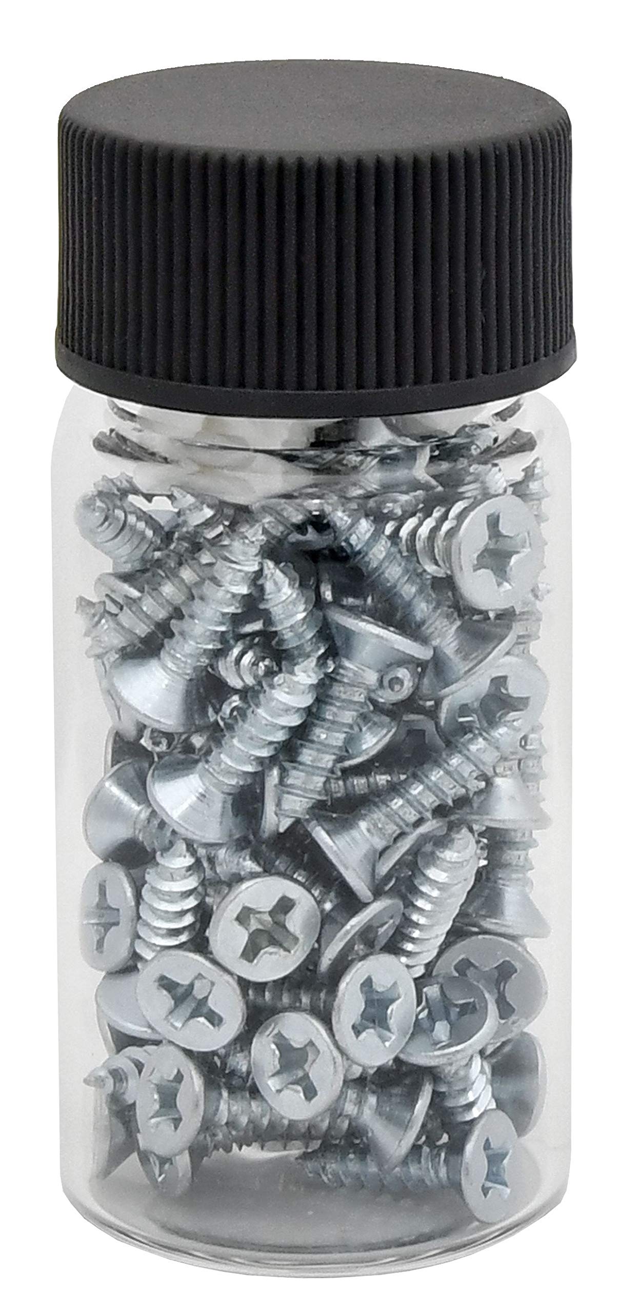 113 Stück Glasflasche mit Schraubverschluss, Probenflasche, Probierfläschchen, Schraubgläschen, 57mm x Ø27,5mm, Laborglas klar mit Schraubdeckel schwarz