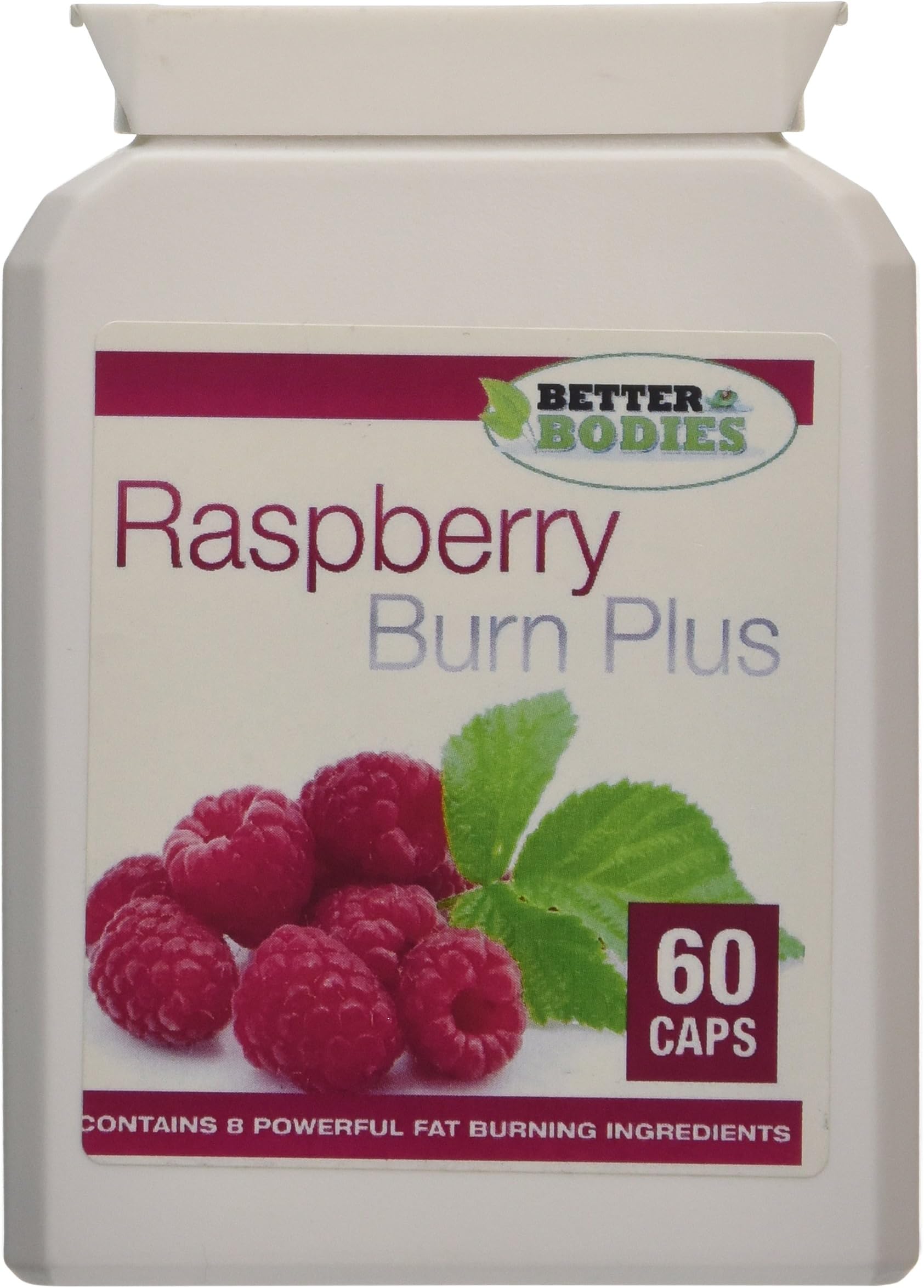 Better Bodies 6000 mg Raspberry Ketone Burn - Pack of 60 Capsules